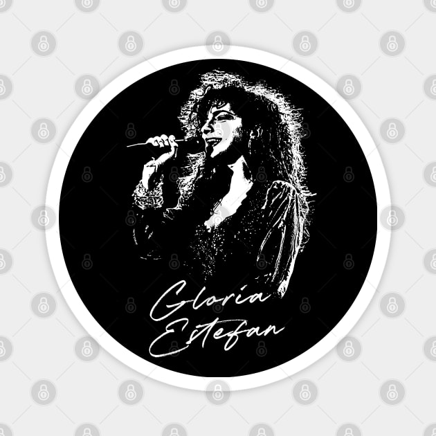 Gloria Estefan // Retro 80s Fan Design Magnet by DankFutura